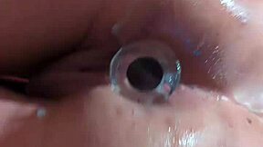 gaping asshole stretched like tunnel after creampie