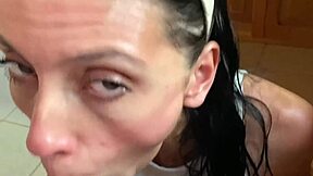 Fucked Best Friend's Petite Latina Wife Doggystyle Cum Swallow