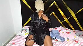 swit fricky's feeling super horny playing with her big ebony ass and tits