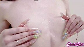 Kait Deepthroats Damion Dayski's Massive BBC! Passionate Blowjob Gagging on Huge Cock!