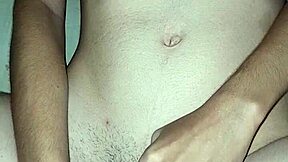 My juicy clit throbs as toy fills shaved pussy i cum hard