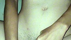 My juicy clit throbs as toy fills shaved pussy i cum hard