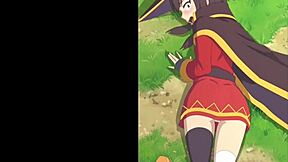 Megumin begs for full hentai creampie pounding with sound