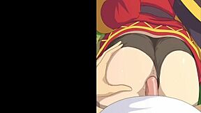 Megumin begs for full hentai creampie pounding with sound