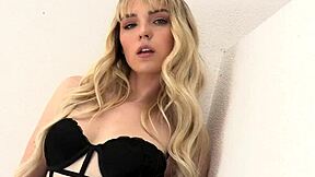 Blonde Lesbian Strap-On Assfucks Her BFF to Squirting Orgasm