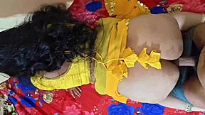 Freshly married 21-year-old Indian wife cums hard from first-time bedroom doggystyle pounding