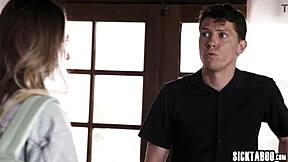 big ass teen kyler quinn deepthroats boss cock then gets fucked by two guys