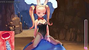 Ponytail Anime Girl Rides Slime Cock Cowgirl Style
