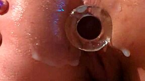 gaping asshole stretched like tunnel after creampie