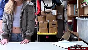 Shoplifter Kate Sucks and Fucks LP's Monster Cock Hardcore