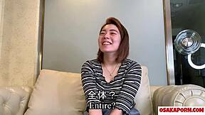 Silent Chubby Japanese 23yo Ghost Mackerel Gets Facial Gulp in Amateur Interview