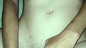 My juicy clit throbs as toy fills shaved pussy i cum hard