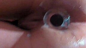 gaping asshole stretched like tunnel after creampie