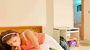 Teen girl rams pussy hard on daddy's friend's cock cowgirl style