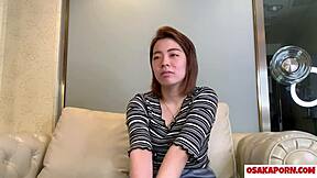 Silent Chubby Japanese 23yo Ghost Mackerel Gets Facial Gulp in Amateur Interview