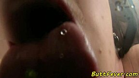 Glamcore Babe In Lingerie Takes It In The Ass Missionary Style