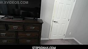 Stepson Pounds Stepmom's Big Tits Pussy One Night