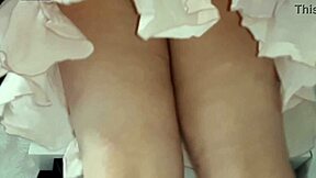 While MOMMY Cleans I Peek at HER HAIRY PUSSY