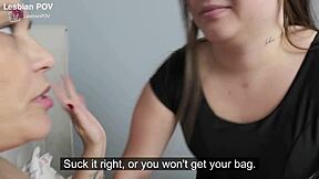 this blonde mature lesbian milf just needs her pussy licked good by her latina sub