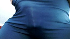 dawn's fat ass worship in tight leggings builds to denied orgasm shakes