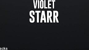 Violet Starr Cali Carter deepthroat facefucked creampied in hotel holiday train