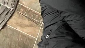 caught pregnant wife sucking hotel gloryhole cocks then public pounding