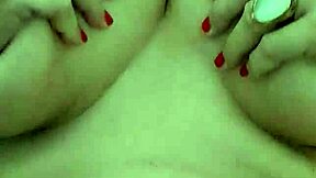 blonde milf with huge natural tits and big pussy lips dominates solo play