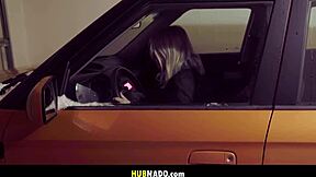 blond kristy fucks instructor's monster cock in naughty driving lesson