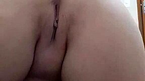 blonde milf with huge natural tits and big pussy lips dominates solo play