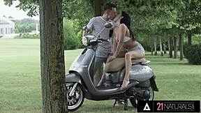 Nelly Kent's Tight Ass Craves Outdoor Monster Cock Deep