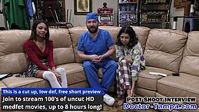 Become doctor tampa shoves speculum in ebony cheerleader solana's humiliated pussy during kinky latex glove hospital exam!