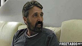 Emily willis, watch your bratty ass get spanked hard by furious stepdad steve holmes for stranger fucks!