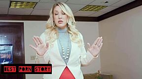 horny principal pounds stepmom's massive tits and pussy during intense parent teacher conference fuck