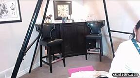 Maxine X Spreads Bubble Butt For Deep Dildo Webcam Pounding