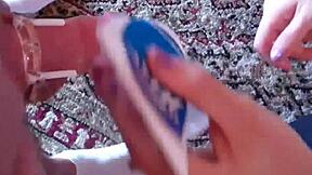 Your chastity cage lock stays unbreakable under her femdom toy torment