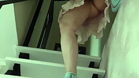 While MOMMY Cleans I Peek at HER HAIRY PUSSY