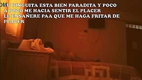 submissive wife handcuffed by hubby for young lover's rough ass pounding and spit play