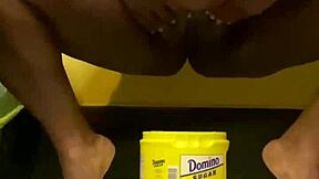 kinky ebony bbw gets drenched in golden shower watersports fun