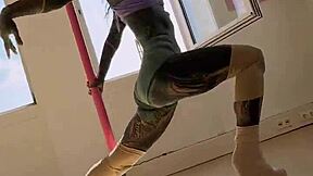 whoops, dancing on the pole feels amazin' thanks to 2beepole teachin' me these hot new moves -- inkedgirl d