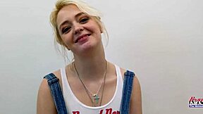 Busty cutie Annie Archer deepthroats big cock then takes it deep in pussy