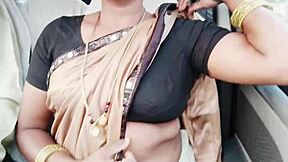Indian Call Girl's Car Ride Filled with Telugu Dirty Talk Orgasms