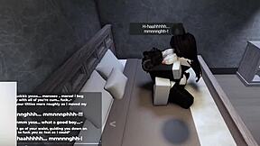 roblox bunny girl spreads legs wide hops on cock rides until creampied full of cum