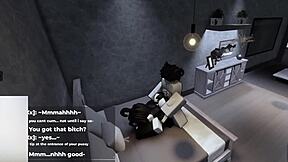 roblox bunny girl spreads legs wide hops on cock rides until creampied full of cum