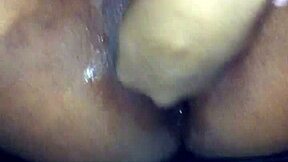 i uncover this hidden ebony fantasy pt 2, drilling her pussy deep with big black dildo