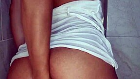 Touching Horny Body Everywhere in Shower Masturbation