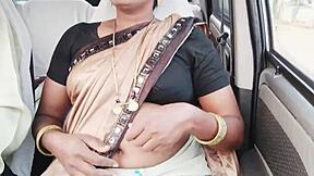 Indian Call Girl's Car Ride Filled with Telugu Dirty Talk Orgasms