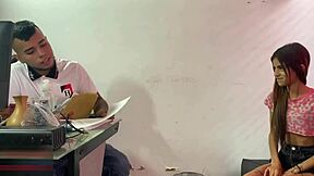 Boss Fucks Young College Girl's Big Tits Ass for Job Chance Full Story