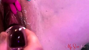 hey real couple, wanna watch our valentines day glass dildo and clit vibrator play close up?