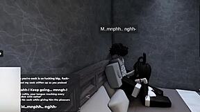 roblox bunny girl spreads legs wide hops on cock rides until creampied full of cum