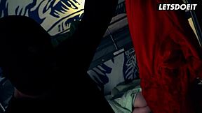 big dick burglar spoons horny teen marilyn sugar's tight pussy cowgirl riding letsdoeit